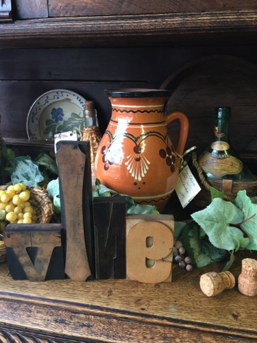 Pottery and Wine Related Decor
